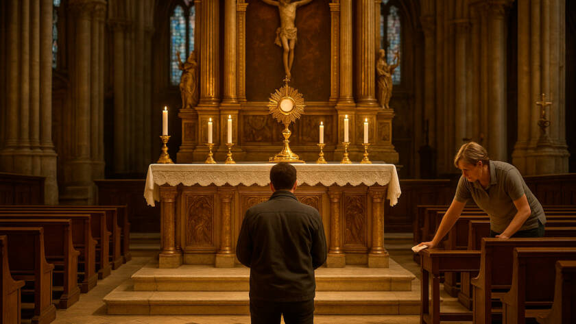 Adoração na Catedral